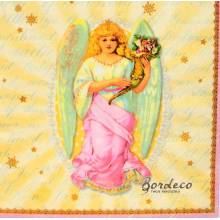 Serwetka decoupage firmy AMBIENTE anioł w szacie 33x33cm